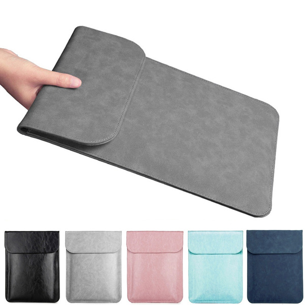 soft leather laptop bolsa