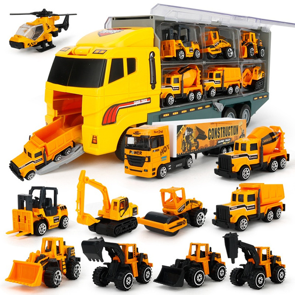 Joyin 11 in 1 Die-cast Construction Truck Vehicle Car Toy Set Over 3 Years for sale online 