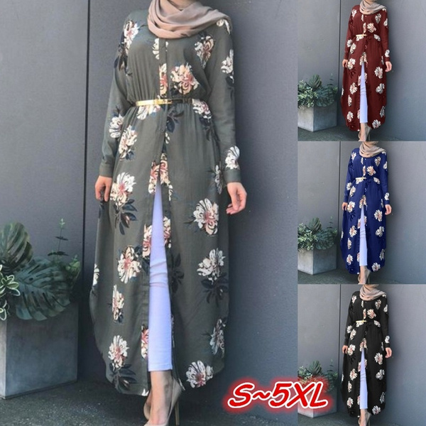 New Vogue Floral Printed Dubai Abaya 
