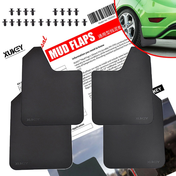 2005-2019 For Ford FIESTA 1.6 Car Mud Flaps Splash Guards Mudguard Front and Rear Fender Accessories 4Pcs Set with Screw