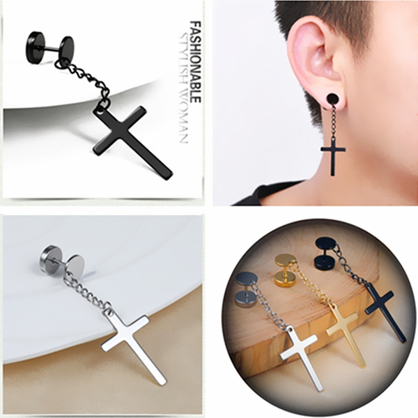 Cross earrings store wish