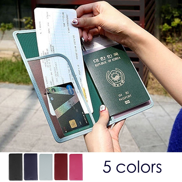 DIVUE Passport and Card Holder for Man and Women