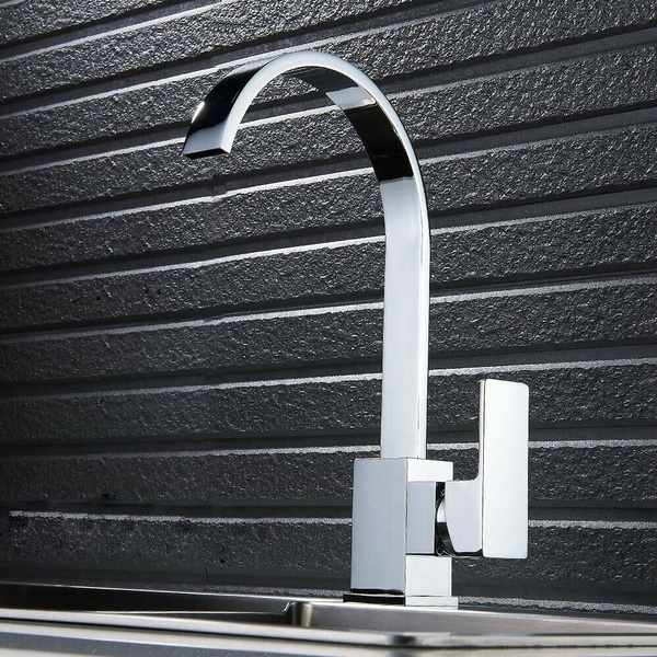 Waterfall Modern Kitchen Mixer Tap Spray Chrome Hot & Cold Sink Faucet Mono Taps Waterfall Modern Kitchen Mixer Tap Spray Chrome Hot & Cold Sink Faucet Mono Taps