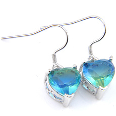 Heart, Dangle Earring, silver earrings for women, Earring