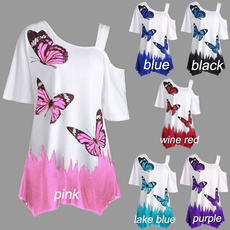 blouse, butterfly, Plus Size, tunic