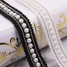 lace trim, Lace, pearls, africanlacefabric