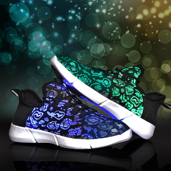 mens fiber optic shoes