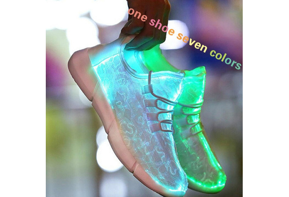 iwzmiapal Size 25-47 New Summer Led Fiber Optic Shoes for Girls Boys Men Women USB Recharge iwzmiapal Size 25-47 New Summer Led Fiber Optic Shoes for Girls Boys Men Women USB Recharge