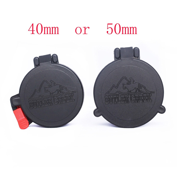 Rifle Scope Lens Cover Flip Up Cap Objective Lense Lid Quick Spring Protection 