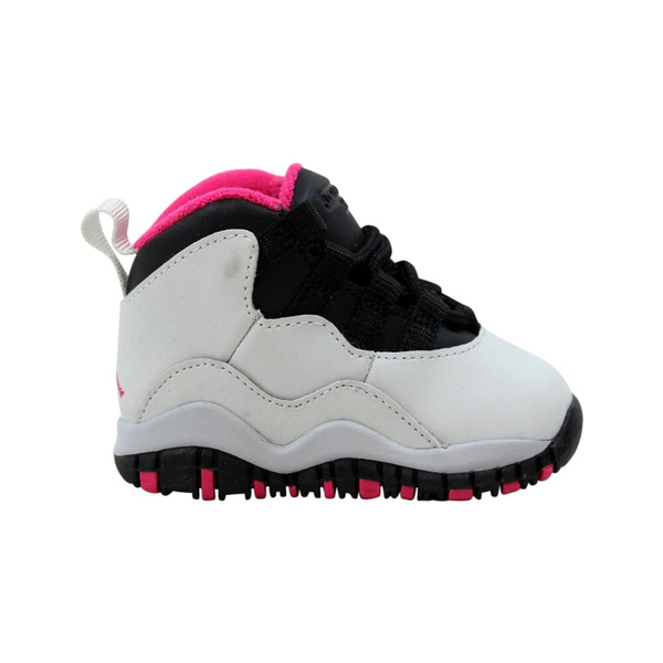 Nike Air Jordan 10 Retro Pure Platinum Vivid Pink Black 705416 008 Toddler Wish