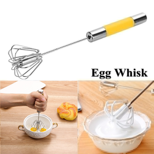 Manual Rotary Hand Whisk Egg Beater Mixer Blender Stirrer Kitchen Cooking Gadget 