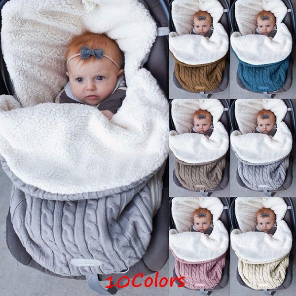 Winter Autumn Newborn Baby Blanket Swaddle Sleeping Bag Kids Toddler Sleep Sack Stroller Wrap Wish