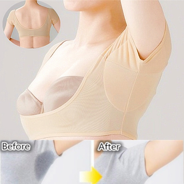 1 Pc Reusable Washable Underarm Armpit Sweat Pads Absorbing Pads T-shirt  Shape Sweat Pads