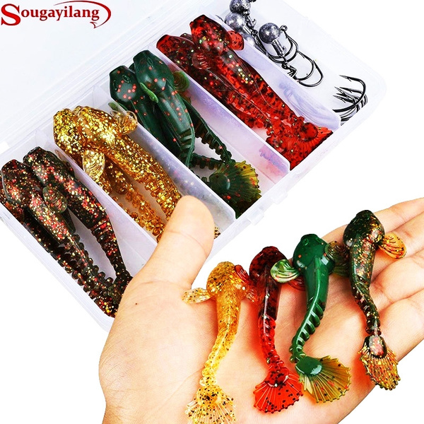 Soft Fishing Lures for Bass Trout Goby Bait and Sculpin Plastic