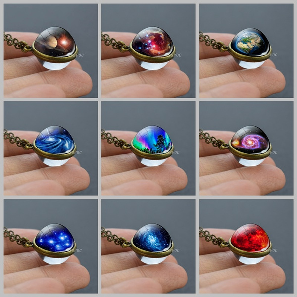 Galaxy Astronomy Pendant Jewelry Space Universe Necklace Milky Way ...