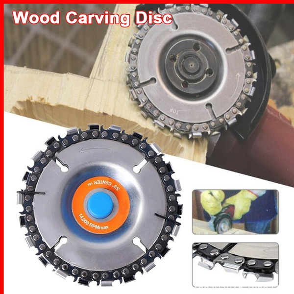 4 Inch Grinder Disc And Chain 22 Tooth Fine Cut Chain Set for 100/115