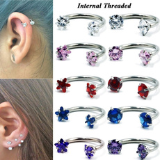 Steel, Jewelry, cartilage earrings, helixearring