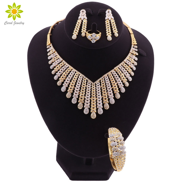 gold costume jewellery sets