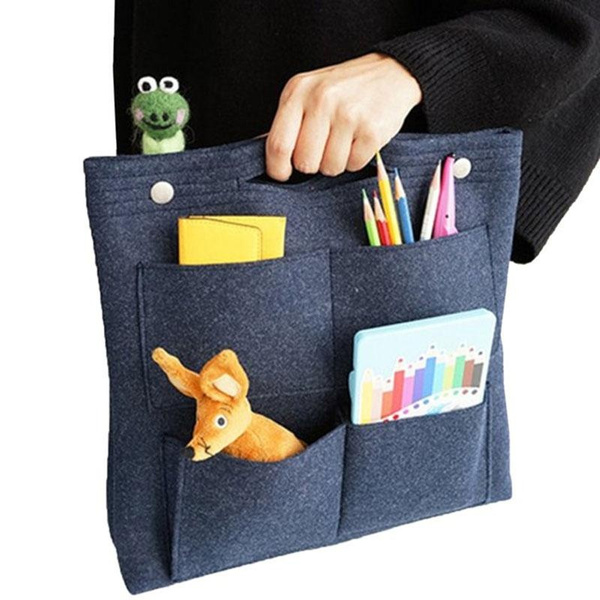 Multi-Pocket Travel Insert Felt Organizer Bag Purse Handbag