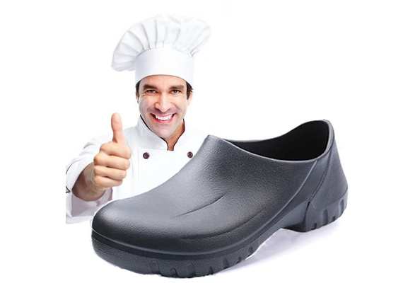 CATERING KITCHEN FOOD PREP BAKING CHEF/'S SHOES WHITE SLIP ON MICROFIBRE