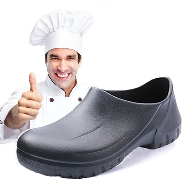 Men Women Chef Shoes In Kitchen Nonslip Safety Shoes Oil & Water Proof For Cook