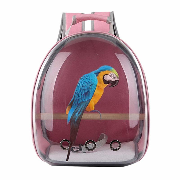 wentingZWT Pet Parrot Carrier Bird Travel Bag Space Capsule Transparent Backpack Breathable 360/° Sightseeing