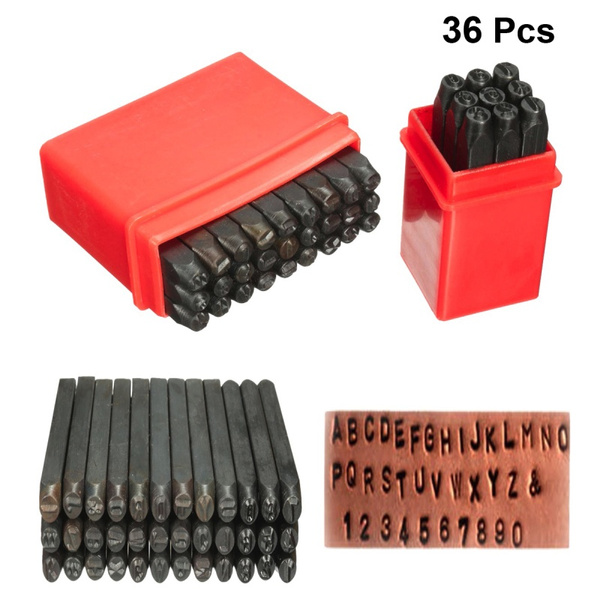 4mm metal letter stamps punch set