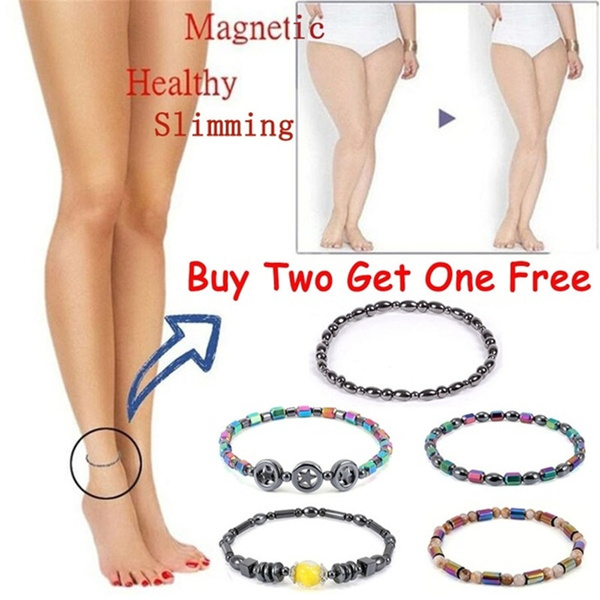Weight Loss Black Stone Anklet Anklet Health Magnetic Ankle Bracelet Jewelry FTC