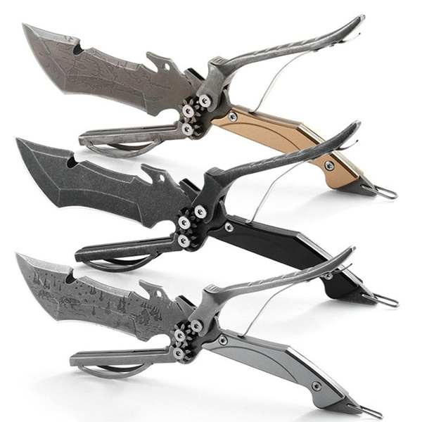 Multifunction Scissors Fixed Blade Tactical Knife Outdoor Survival Hunting  Camping Knives EDC Military Army Dagger Knifes