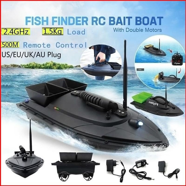 Smart RC Bait Boat Toys Dual Motor Fish Finder Ship Boat 2.4GHz Remote  Control 500m Fishing Boats Speedboat