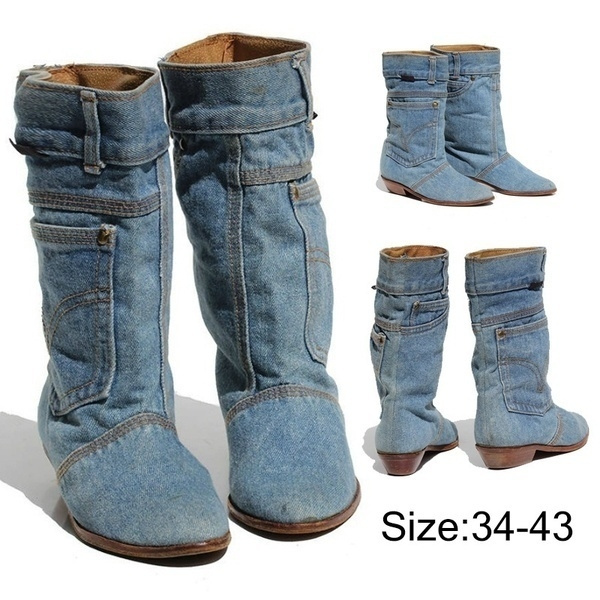 calf length western boots