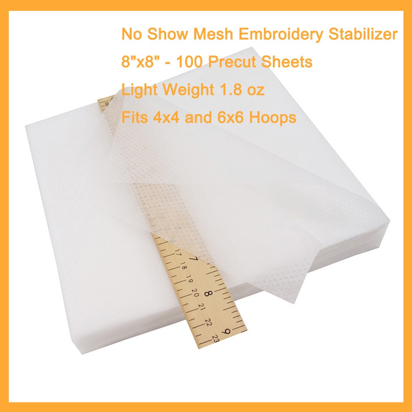 New brothread No Show Mesh Machine Embroidery Stabilizer Backing 8