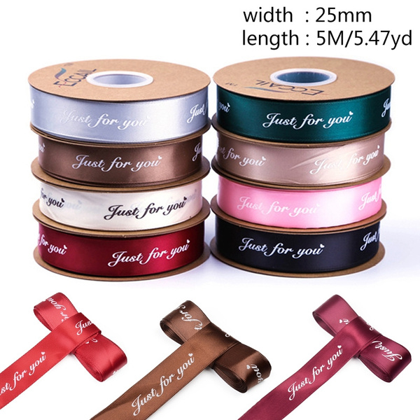 5M/Lot 25mm Polyester Ribbon Printed 