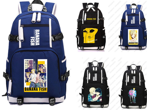 Anime Banana Fish Aslan Jade Callenreese Backpack Cosplay School Bag Boys  Girls Laptop bag