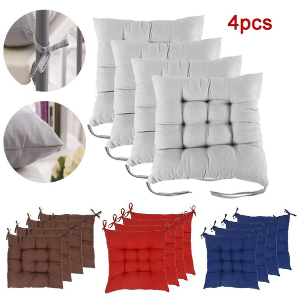 4pcs Non Slip Dining Chair Seat Pads, Thick Dining Chair Seat Pads