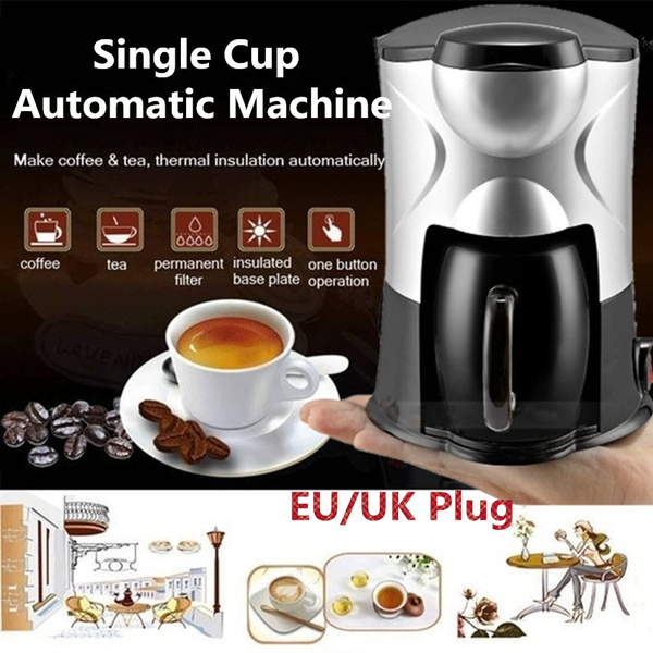 1 unidad de cafetera americana para el hogar, mini taza automática, cafetera  tipo goteo, cafetera, máquina de té, doble uso, 0,5 l con enchufe de la UE  / Reino Unido | Wish