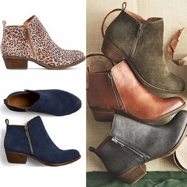 Women Fashion Booties Retro Pointed Martin Boots Large Size 35-43 (If Your  Feet Are Wide or Too Fat Please Choose A Larger Size) | Wish