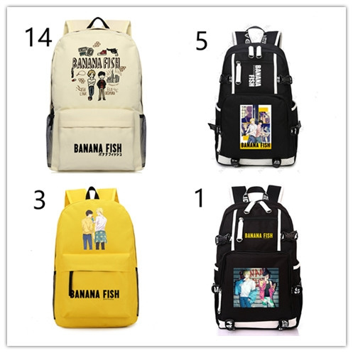 Anime Banana Fish Canvas Back Pack Cosplay School Bags Anime Laptop Backpack Unisex Travel Backpack Women Shoulder Bags Wish