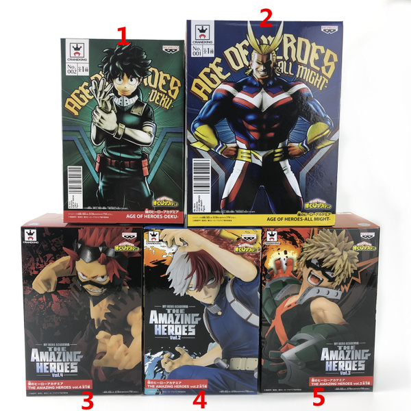 Banpresto My Hero Academia The Amazing Heroes Midoriya All Might Kirishima Eijiro Todoroki Shoto Bakugou Katsuki Figure Japan Wish