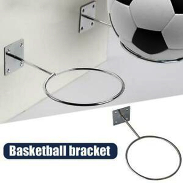 Wall Mount Sports Basketball Display Rack Ball Holder For Soccer Football Ball j 