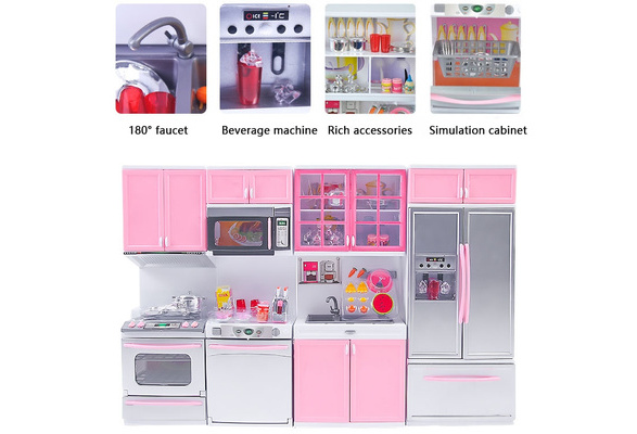 barbie doll big kitchen set