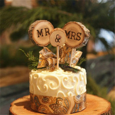 Wood, birthdaycake, caketopper, Engagement