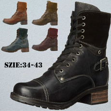 boots for women, Lace, Motorcycle, Cowboy