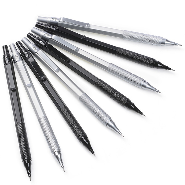 0.5mm Metal Writting Automatic Mechanical Pencil School Office Supplies ...