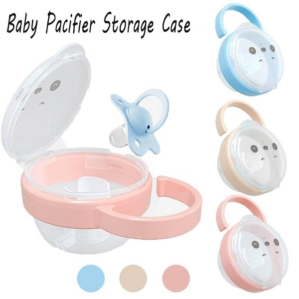 Baby Portable Travel Soother Pacifier Dummy Storage Case Box Cover Container 6A 