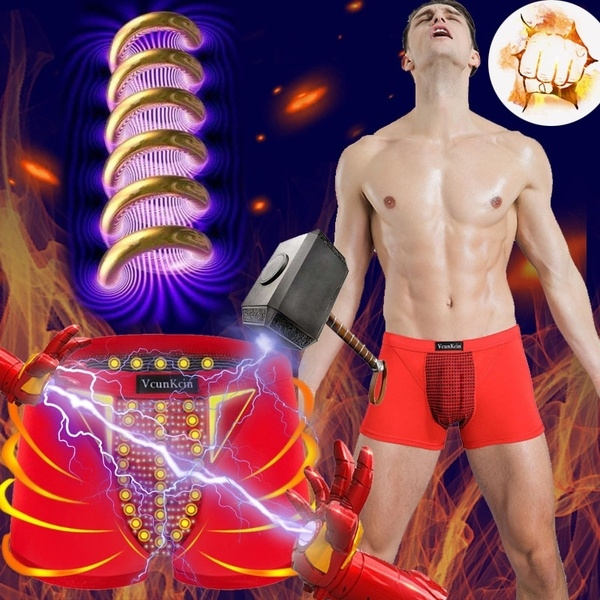 2019 New Male 26 36 48 Pcs Men S Physiological Underwear Health Boxer Shorts Tourmaline Prostate Magnetic Therapy Penis Enlargement Underpants