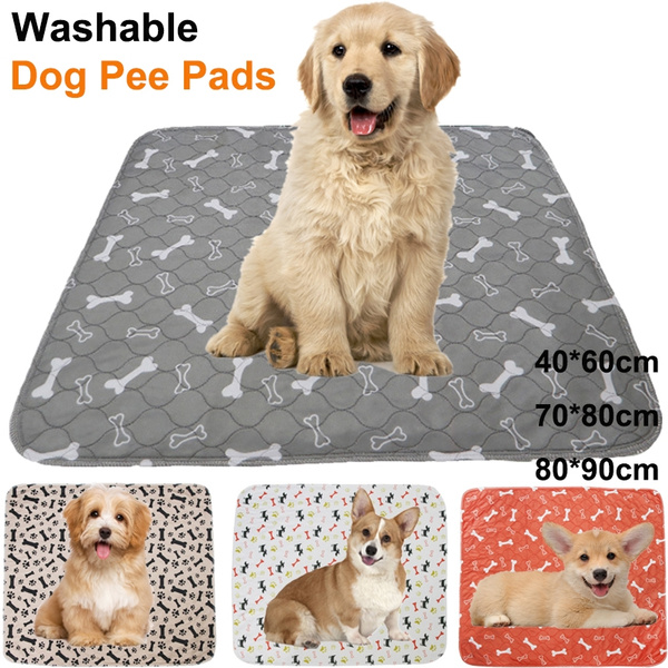 Kennel 2 Pack Reusable Washable Dog Pee Pads Crate Fast Absorbent Leakproof Puppy Potty Training Pad Non-Slip Waterproof Whelping Pads for Playpen 7 Sizes