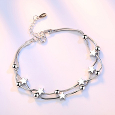 Sterling, jewelryandwatche, Star, Anklets
