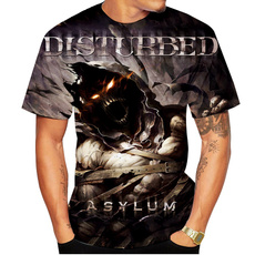 Summer, disturbed3dtshirt, shortsleevestshirt, 3dmentshirt