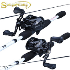 Fishing Rod Combos 4 Pieces  M Power Travel Fishing Rod Pole with 12+1BB Baitcasting Fishing Reels